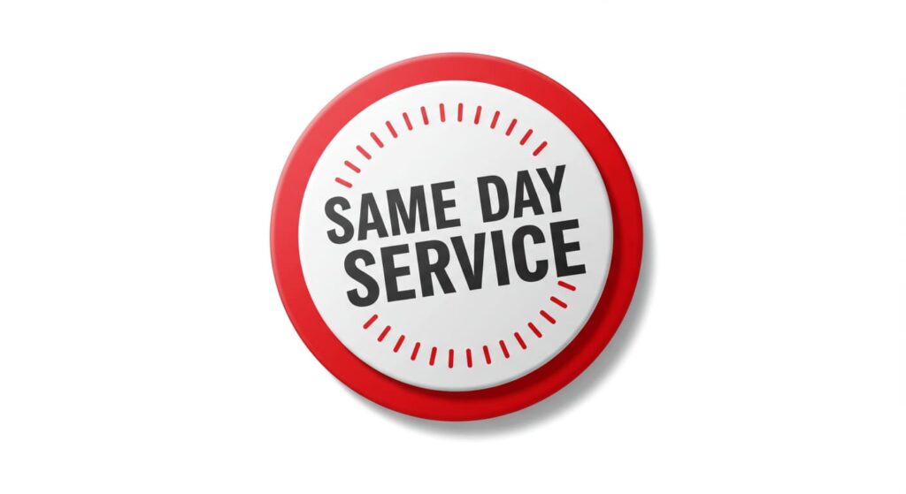 same day service