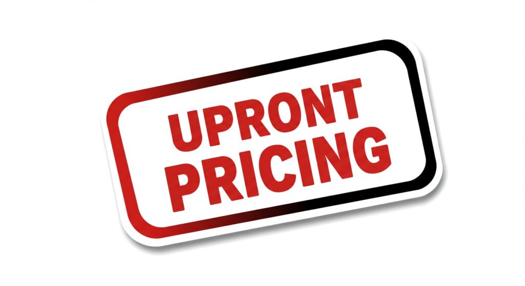 upfront pricing